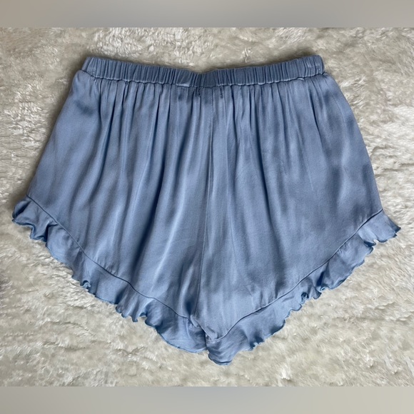 Set of 2 - TOBI - Ruffle Shorts - Dusty Pink Blush + Blue - Size S - Picture 5 of 13